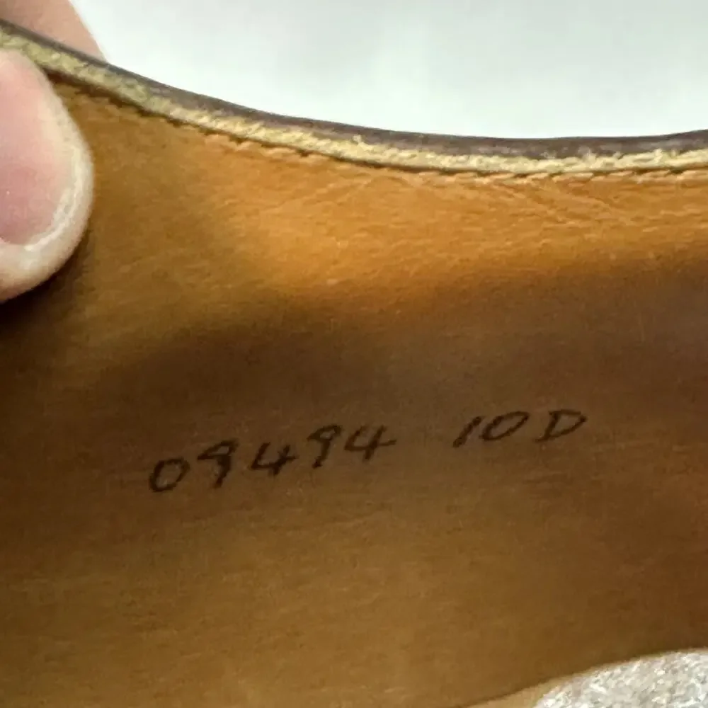 VGUC Grant Stone x J. Crew Ludlow Longwing Wingtip Derby Bench Made 10 D